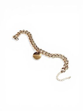 Live Love Laugh Medallion Chain Link Ankle Bracelet